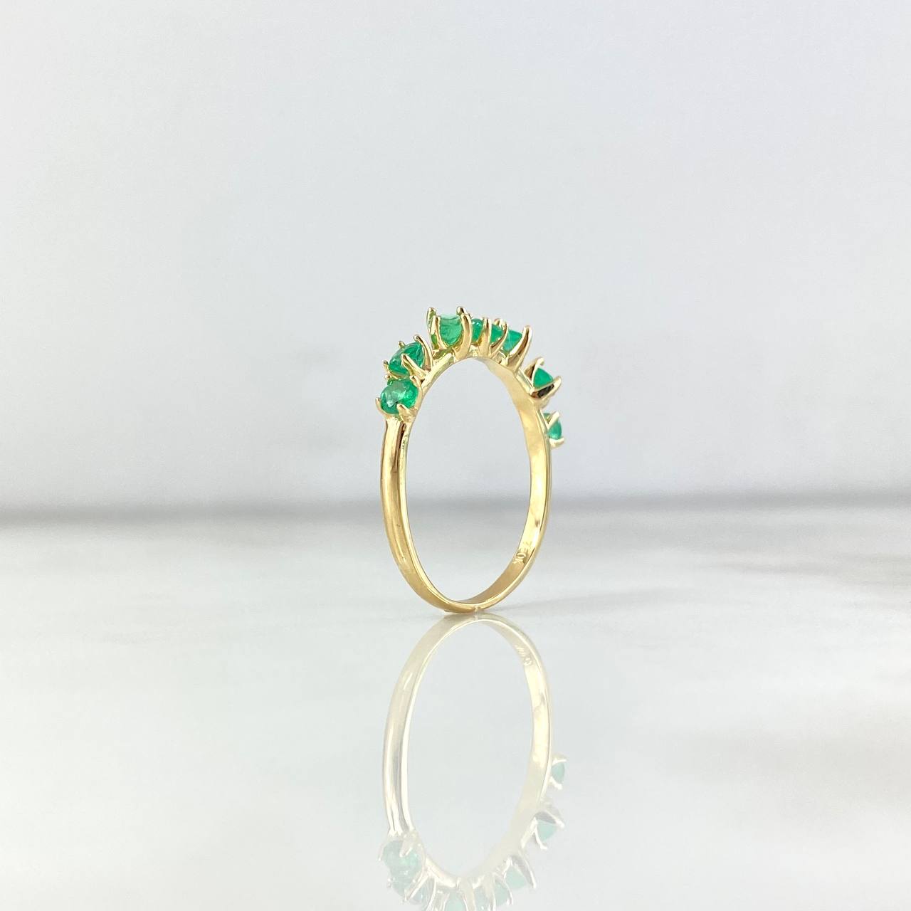 Ivy Ring 2.44gr / Size 7 1/4 / Emeralds 57pts Yellow Gold (Jewel)