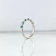 Bubble Ring 2.3gr / T7 / Emeralds 22pts White Gold (Jewel)