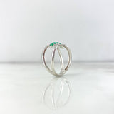 Inverse Infinity Ring 2.6gr / T6 1/2 / Emeralds 27pts White Gold (Jewel)