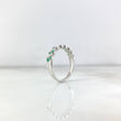 Zigzag Bow Ring 2.55gr / Size 7 1/2 / Emeralds 30pts White Gold (Jewel)