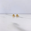 Stud Earrings Infinite 0.7gr / White Zircons Yellow Gold $