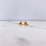 Stud Earrings Dots 0.6gr / Smooth Yellow Gold &