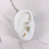 Stud Earrings Dots 0.6gr / Smooth Yellow Gold &