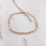 Paperclip Bracelet 1.95gr / 20cm / 3mm Rose Gold +3 $