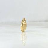 Pendant Letter B Round 0.4gr / 1.6cm / Yellow Gold Die-cut
