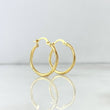 Hoop Earrings Lola 1.95gr / 2.5cm / Yellow Gold Dotted
