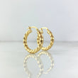 Hoop Earrings Lupe 1.9gr / 2.1cm / Polished 18K Yellow Gold ©
