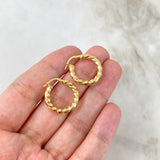Hoop Earrings Lupe 1.9gr / 2.1cm / Polished 18K Yellow Gold ©