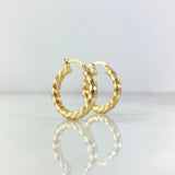 Hoop Earrings Lupe 1.9gr / 2.1cm / Polished 18K Yellow Gold ©