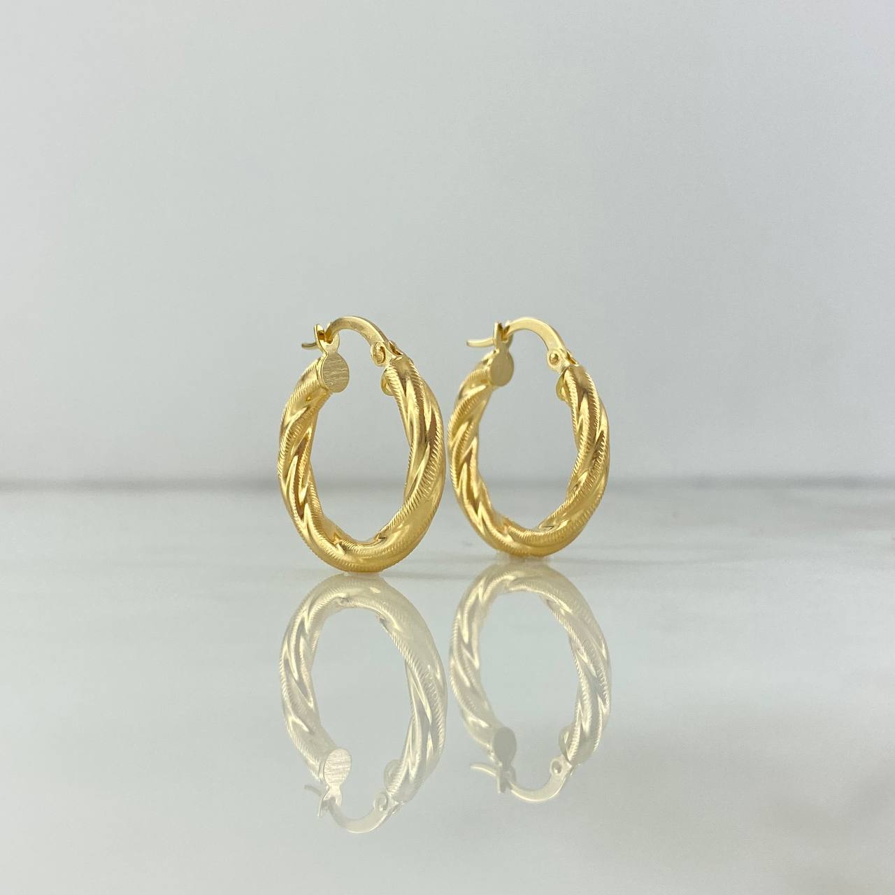 Candongas Mafe 2.2gr / 3/4 in / Oro Amarillo 18K *