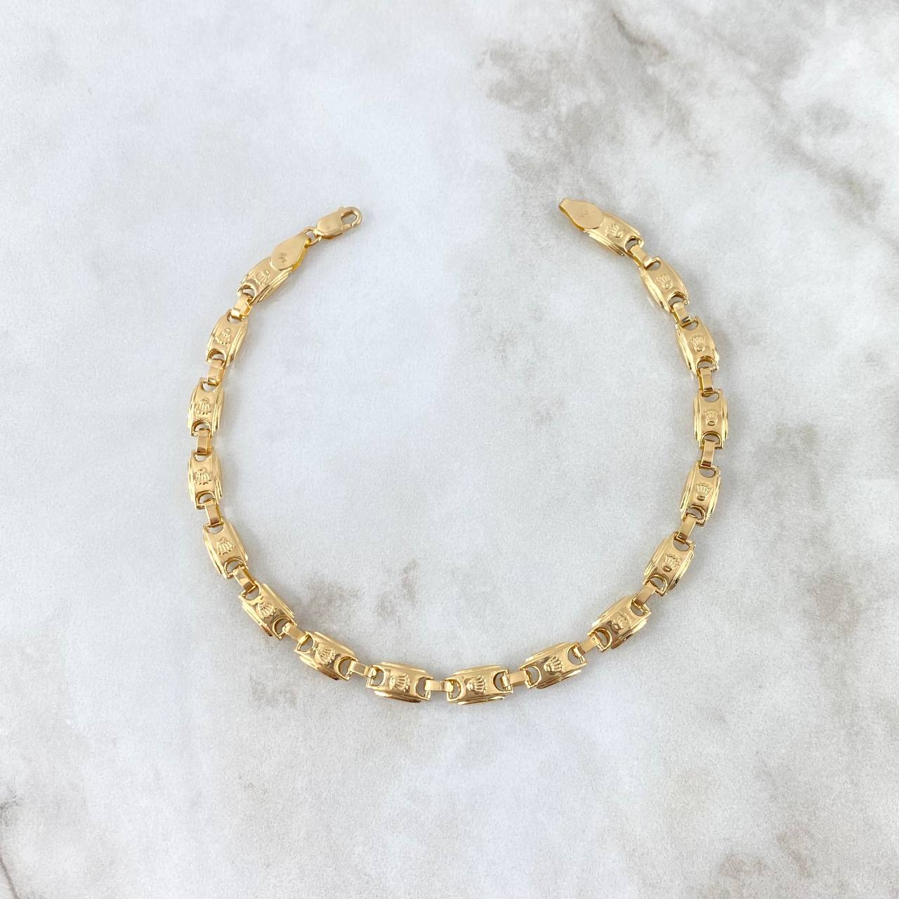 Bracelet Corona 5.5gr / 21.5cm / 5mm Smooth 18K Yellow Gold