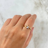 You and Me Ring 1.2gr / Size 8 3/4 / Three 18K Golds
