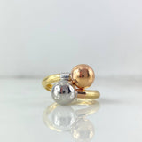 Anillo Tu Y Yo 1.8gr / T9 / 7mm / Tres Oros 18K