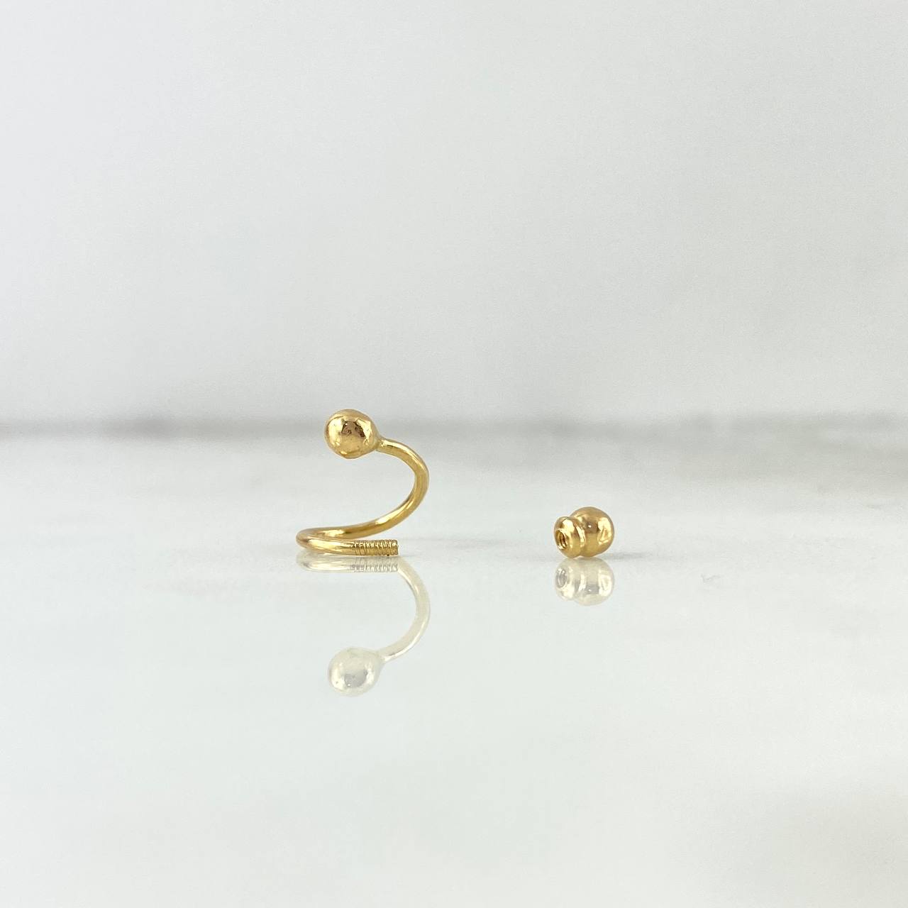 Spiral Piercing 0.5gr / 1cm / Nat.Sp. 18K Gold