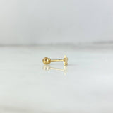 Piercing Star 0.25gr / 1cm / Thread Bead 18K Yellow Gold (Jewel) ©