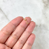 Piercing Star 0.25gr / 1cm / Thread Bead 18K Yellow Gold (Jewel) ©