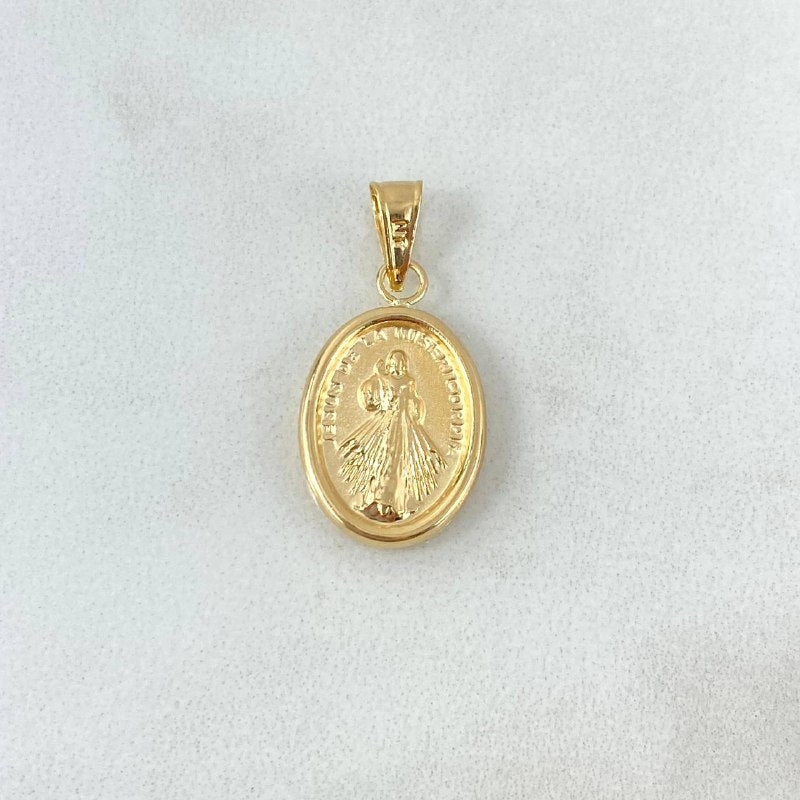 Pendant Jesus of Mercy 1gr / 2.5cm / Yellow Gold Stamped