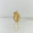 Pendant Jesus of Mercy 1gr / 2.5cm / Yellow Gold Stamped
