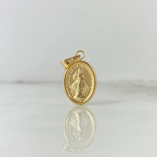 Pendant Jesus of Mercy 1gr / 2.5cm / Yellow Gold Stamped