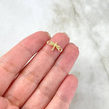 Herraje Libelula 0.35gr / 1.3cm / Oro Amarillo