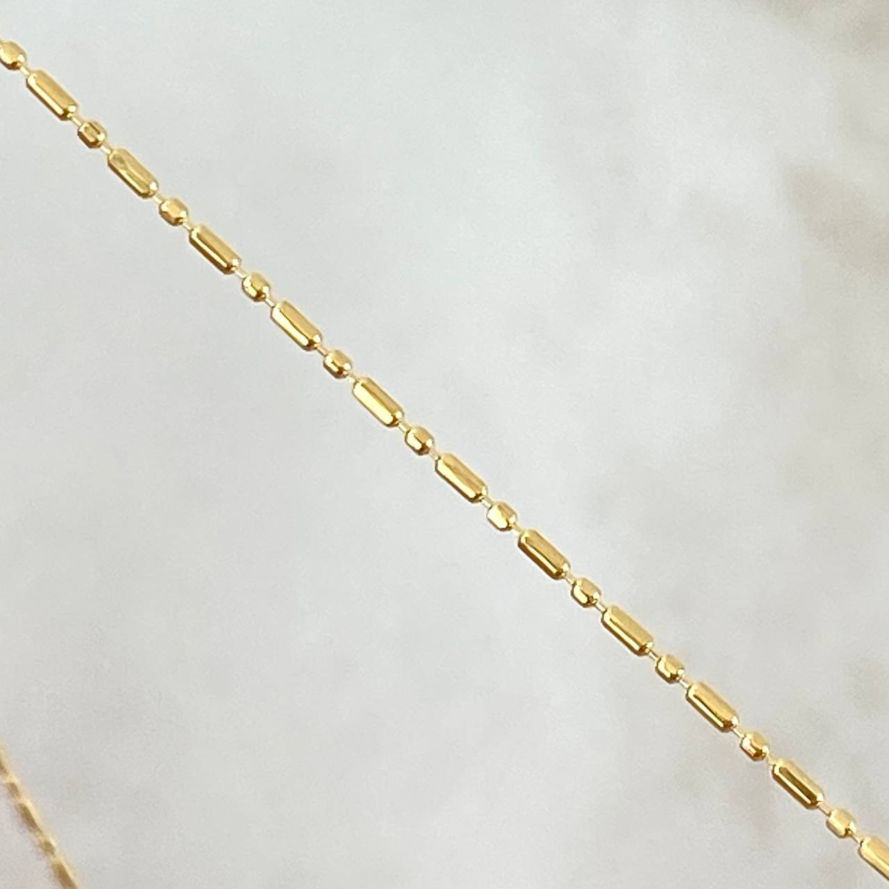 Cadena Morse 2.15gr / 45cm / 1mm Oro Amarillo +3 18K