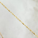 Cadena Morse 2.1gr / 45cm / 1mm Oro Amarillo +3 18K