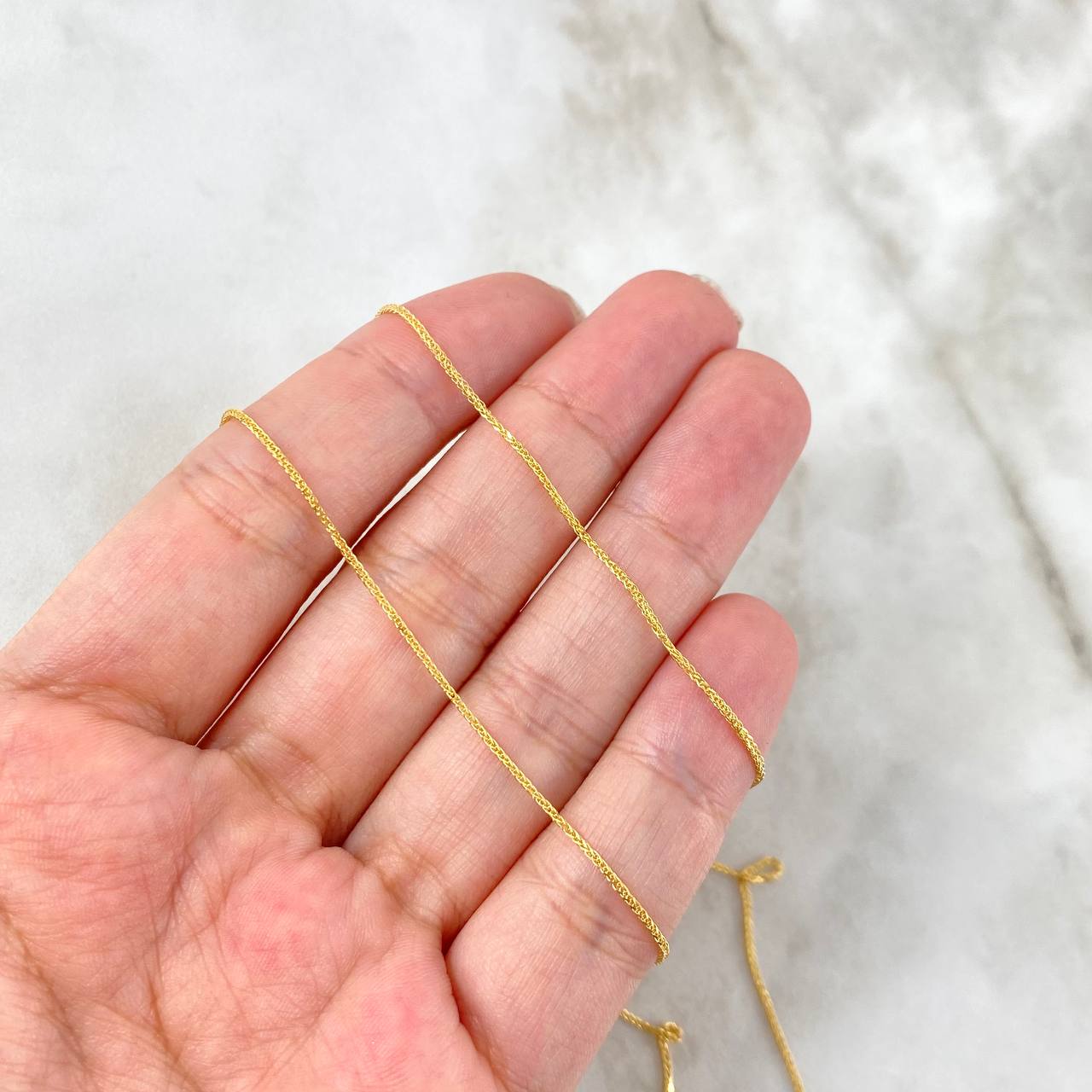 Cadena Franco 4.05gr / 20 in / 1mm Oro Amarillo +3 18K !