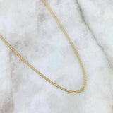 Cadena China 3.7gr / 27 1/2 in / 1.5mm Oro Amarillo +1 18K