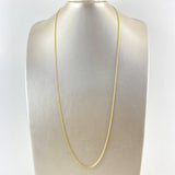 Cadena China 3.7gr / 27 1/2 in / 1.5mm Oro Amarillo +1 18K