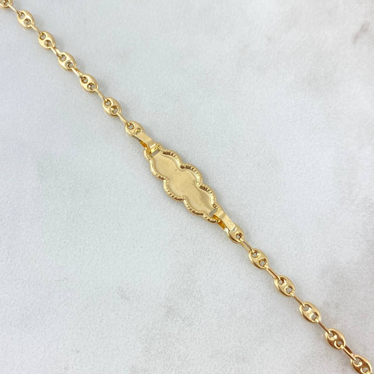 Pulso Gc Placa Nube 1.85gr / 5 1/2 in / 3.6mm Oro Amarillo 18K