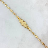 Pulso Bebé GC Placa Nube 1.9gr / 5 1/2 in / 3.6mm Oro Amarillo 18K ©