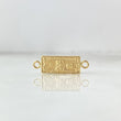 Charm Dollar 0.9gr / 2.1cm / 9mm Matte Textured 18K Yellow Gold ©