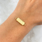 Charm Dollar 0.9gr / 2.1cm / 9mm Matte Textured 18K Yellow Gold ©