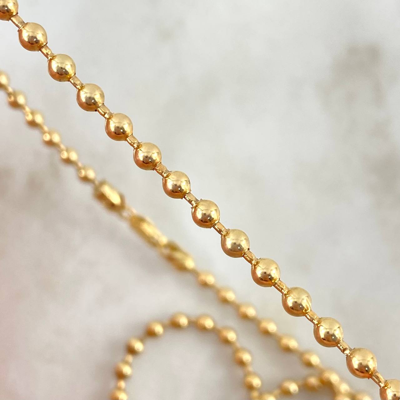 Cadena Militar Lisa 19.6gr / 23 1/2 in / 3mm Oro Amarillo Nac.Esp. 18K *