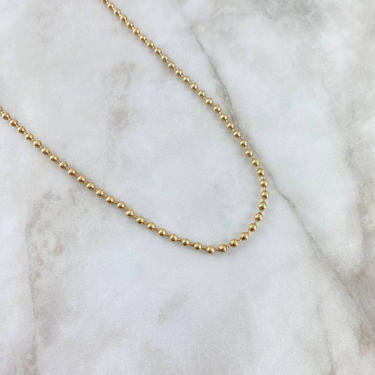 Cadena Militar  20gr / 23 1/2 in / 3mm Oro Amarillo Nac.Esp. 18K