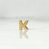 Charm Letter K 0.3gr / 0.2in / 18K Gold ©