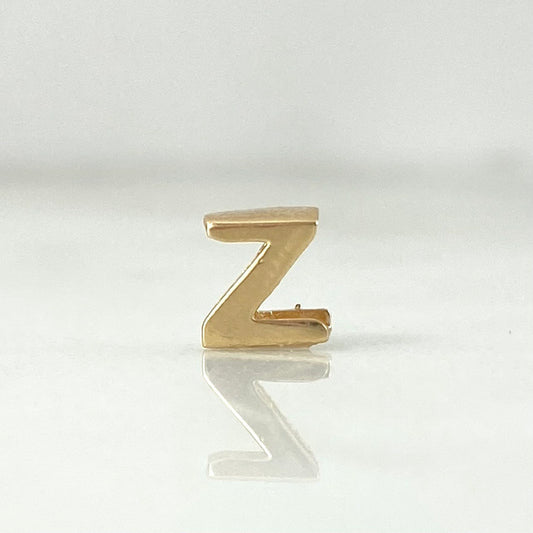 Charm Letter Z 0.3gr / 1/4 in / 18K Gold ©