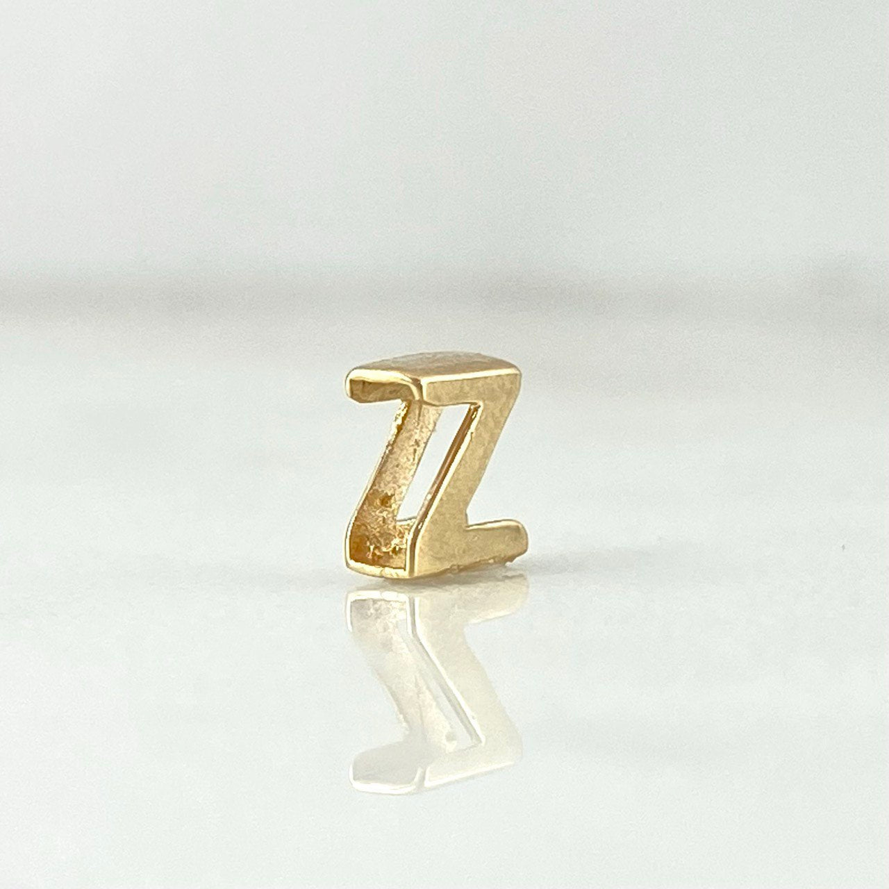 Charm Letter Z 0.35gr / 6mm Drum 18K Yellow Gold