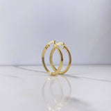 Clau Hoop Earrings 1.1gr / 3/4 in / 18K Gold