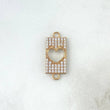 Herraje Corazon 1.35gr/2cm Placa Oro Amarillo Circones Blanco
