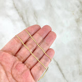 Cadena Mini Espejo 1.35gr / 45cm / 0.7mm Oro Amarillo +3 18K *