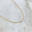 Cadena Plana 6.25gr / 23 1/2 in / 2.5mm Tres Oros +3 18K