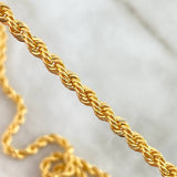 Rope Chain 15.1gr / 60cm / 4.4mm Yellow Gold +3 18K *