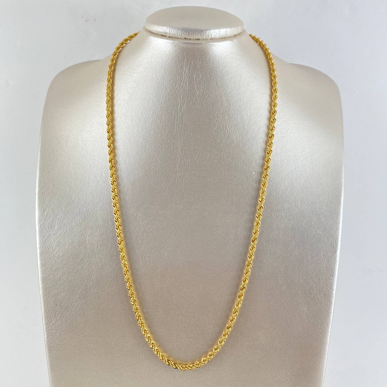 Rope Chain 14.95gr / 60cm / 4.4mm Yellow Gold +3 18K