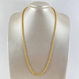 Rope Chain 14.95gr / 60cm / 4.4mm Yellow Gold +3 18K