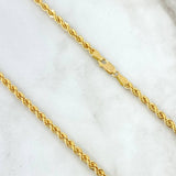 Rope Chain 14.95gr / 60cm / 4.4mm Yellow Gold +3 18K