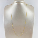 Cadena China 3.25gr / 23 1/2 in / 1.5mm Oro Amarillo +1 18K ©