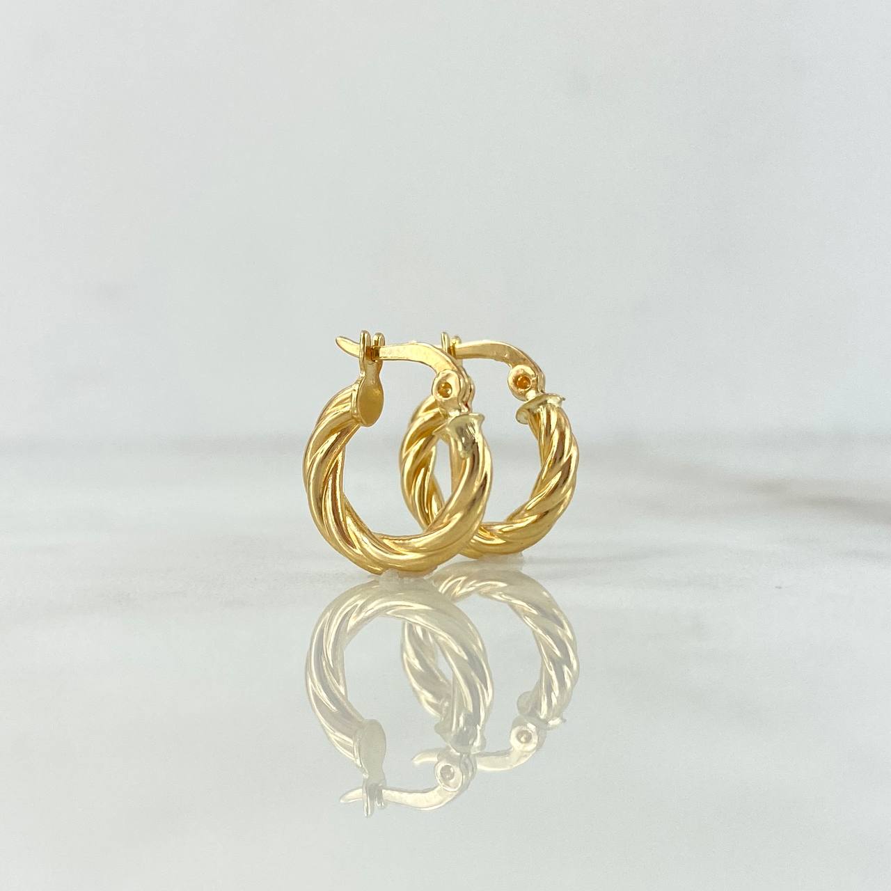 Hoop Earrings Emmi 1.15gr / 1.2cm / 18K Yellow Gold ©