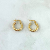 Hoop Earrings Emmi 1.15gr / 1.2cm / 18K Yellow Gold ©