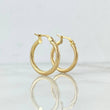 Hoop Earrings Lore 1.3gr / 0.9in / 18K Gold +0$